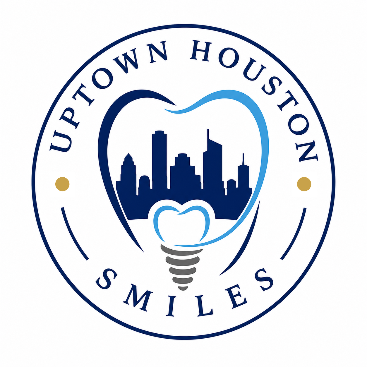 Uptown Houston Smiles logo
