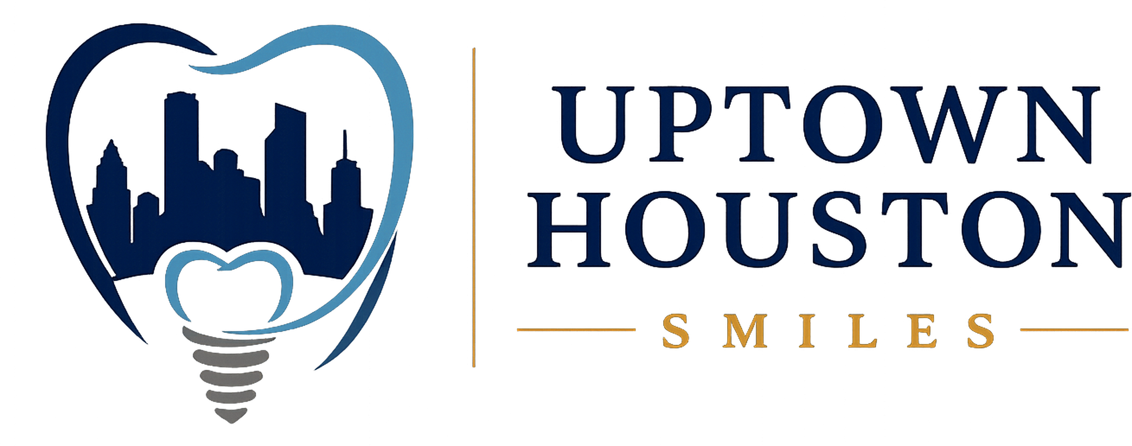 Uptown Houston Smiles logo