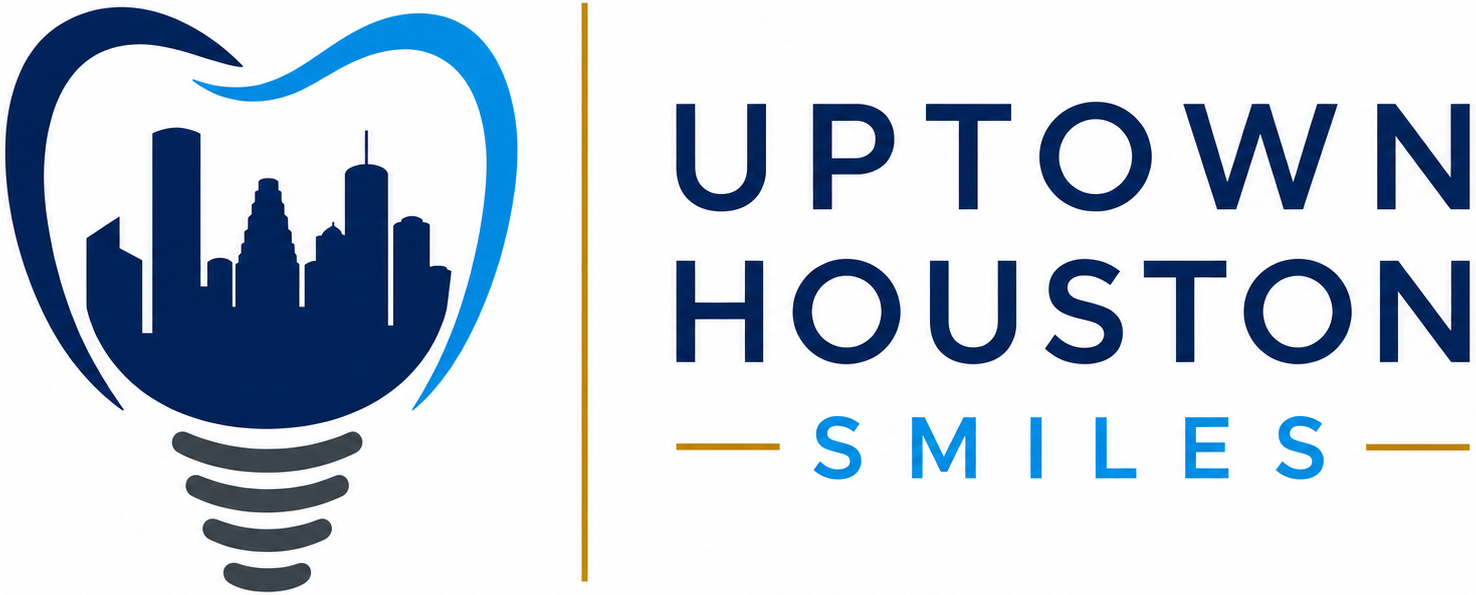 Uptown Houston Smiles logo