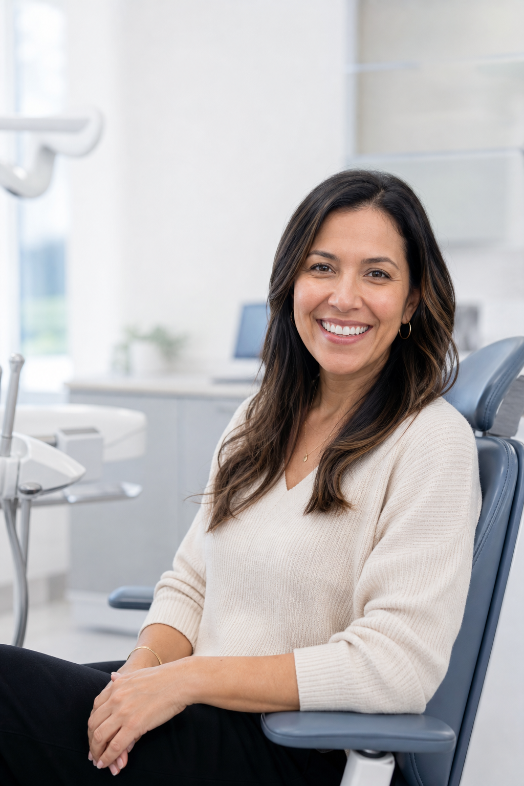 Smiling patient